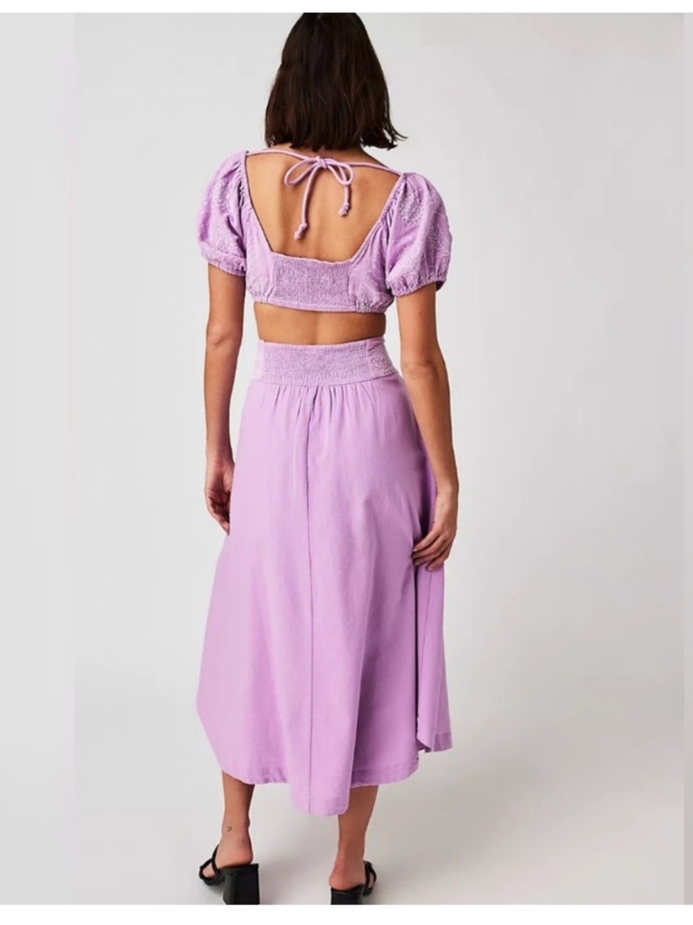 Free People Lotus Midi Skirt, sz L - Picture 6 of 11